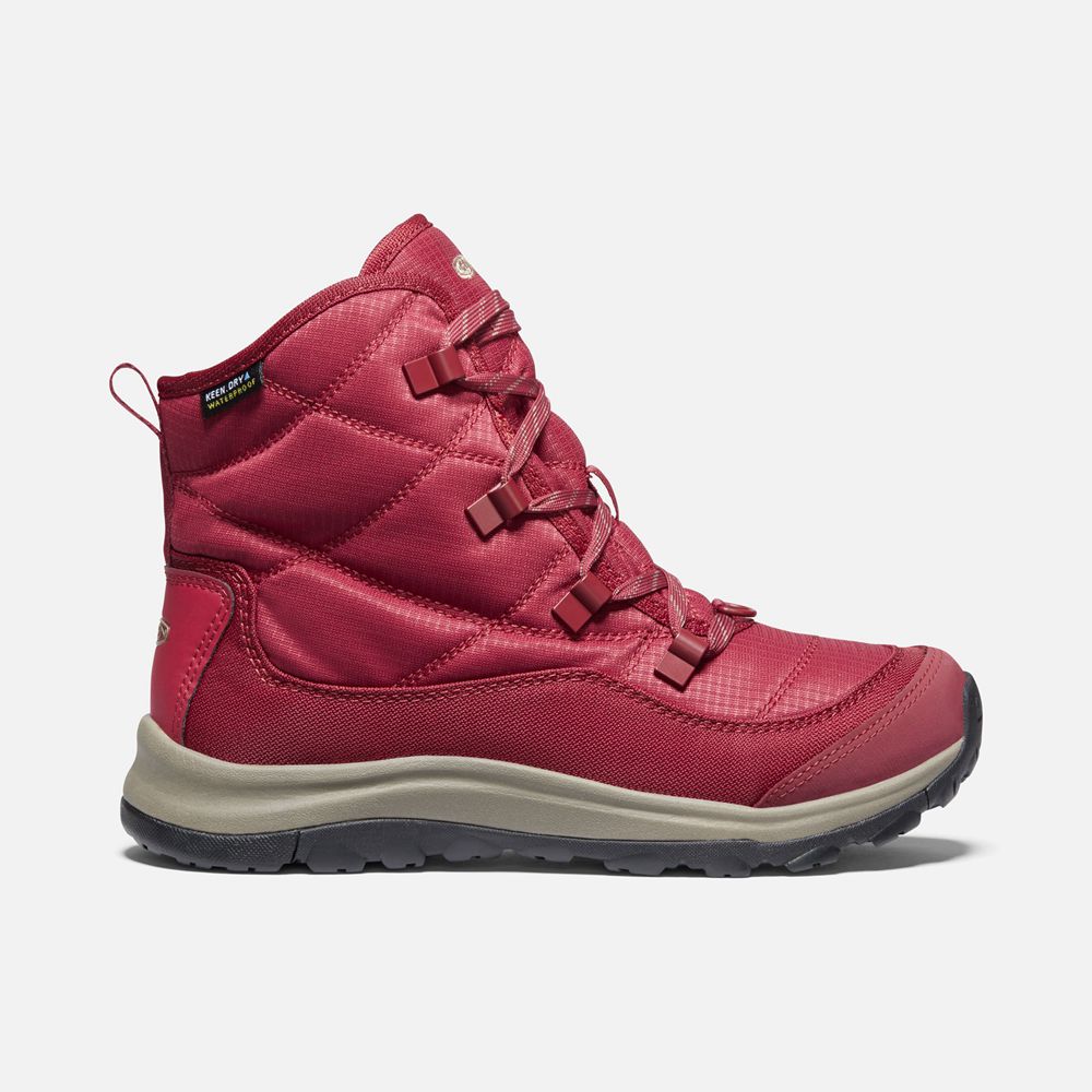 Botas de Invierno Keen Mexico Rojos - Mujer Terradora Ii Waterproof - VH8351940